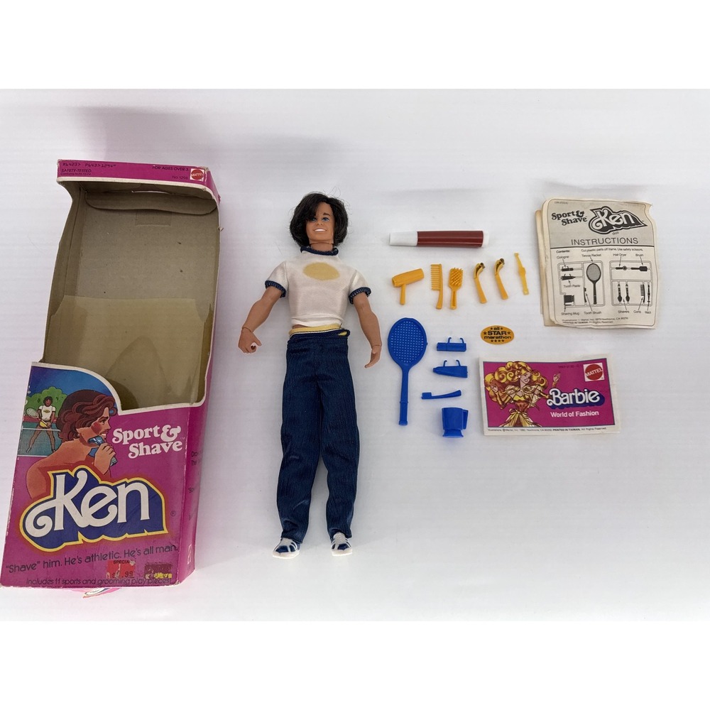 Vintage 1979 Barbie KEN DOLL Sport and Shave Mattel #1294
